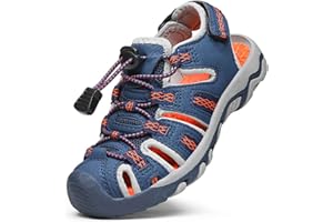 DREAM PAIRS KIDS Sandali Sportivi Estivi per Bambini Unisex Scarpe da Trekking con Punta Chiusa per Sport all'aria Aperta Ragazzi 160912-K-E