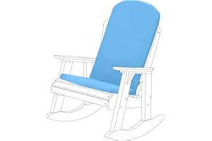 Gardenista Cuscino per Sedile Giardino Premium Adirondack Sedia | Cuscino per Sedia con Schienale Alta con Cinghie di Sicurezza | Resistente All'acqua, Antiscivolo sedile per Sedie da Patio (Turco)