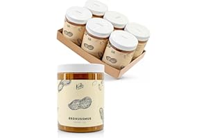 KoRo - Purée de cacahuètes 6 x 1 kg - Fabriquée à partir de 100% de cacahuètes grillées sans matières grasses.