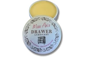 THE DELIGHTED DRAGON Miss Abi’s Drawer Lubricant - Wax for Draws, Wooden Draw Slide Lubricant, Stiff Drawer Runner, Wood Draw Wax, paste wax for wood