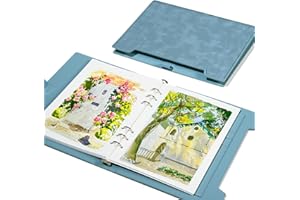 Lightwish Carnet de croquis aquarelle 100 % coton sans acide 300 g/m² / 140 lb Cold Press Papier aquarelle pour artistes, adultes, étudiants, 20 feuilles, 9,25 x 6,3" (Set E)