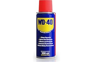 WD-40 Multi Use Lubricant Spray 100ml Pocket Size Original, Multipurpose WD40 Spray Lubricant for Maintenance, Water Displacement, and Rust Protection for Emergency Repairs and Travel