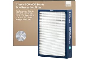 BLUEAIR Classic 500/600-serien äkta dubbelt skydd ersättningsfilter; passar Classic 580i, 680i, 501, 503, 505, 510, 550E, 55EB, 601, 605