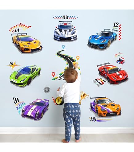 decalmile Bouwvoertuigen muurstickers vrachtwagens tractor graafmachine kraan muurstickers kinderkamer jongens slaapkamer speelkamer muur decor