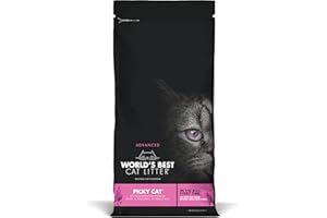 World's Best Cat Litter Picky Cat, Clumping Cat Litter, Flushable with Natural Attractive Scent for all Fussy Cats, 24lb