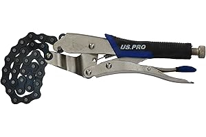 AB Tools-US Pro Locking Chain Wrench Oil Filter Removal Remover Clamp Up to 140mm Diameter