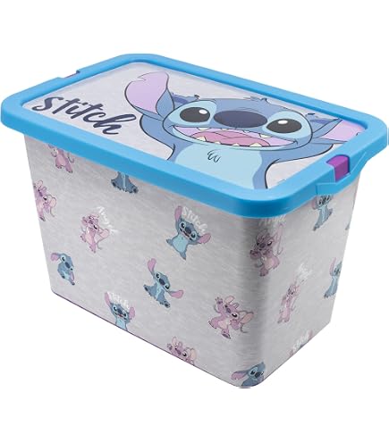 Boîte De Rangement Empilable 30L Keeeper Minnie Mouse - Couvercle Pivotant Karolina Nordic Pink