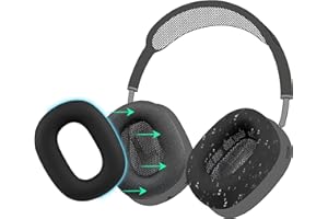 SOULWIT Silikon Schutz Abdeckungen Hülle für Apple AirPods Max Ohrpolster Polster, Schweißfest Schutzhülle hüllen, Leicht Waschbar Abdeckungsschutz für Ohrmuschel, Zubehör für AirPods Max