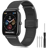 Strap for Amazfit GTS Bracelet, 20 mm Stainless Steel Mesh Replacement Band Bracelet for Amazfit GTR 42 mm/Amazfit GTS 4/GTS