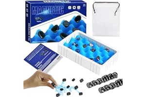 DONGZQAN Jeu d'échecs magnétique, Jeu de Table magnétique, Jeu d'échecs magnétiques, Jeu éducatif pour Dames, Accessoires de fête pour réunion de Famille Cool Squelette