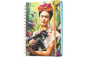Grupo Erik A5 Academic Diary 2025-2026 Week To View - Frida Kahlo | Back To School Planner 2025-2026 Student, A5 Mid Year Diary 2025 2026 Week View | Frida Kahlo Gifts