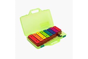 FUZEAU - 8288 - Mini-métallonotes - 8 Lames Métal - 1 Couleur = 1 Note - Dès 3 Ans - Livré dans une Mallette avec 2 Mailloches - Léger et Facile à Transporter - Dès 3 ans