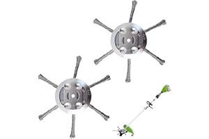 Hongoen 2 Stück Stahldraht Rasentrimmer,Unkrautbürste für Freischneider，Unkrautbürste für Rasentrimmer,Unkraut Entferner Gerät,Freischneider Zubehör für Akku Rasentrimmer, Drahtbürste mit Kegelform