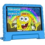 2024 Newest Tablet per Bambini 7 Pollici Android 13 7GB RAM + 64GB ROM (1TB TF), WiFi 6 | GPS, Doppia Fotocamera, Controllo P