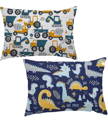 Taie D'Oreiller Bébé 40x60 Cm 100% Coton – Doux, Respirant, Motif Nounours, Lavable Machine, Enveloppe Sans Fermeture Éclair
