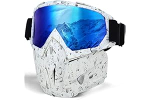 ‎LAMEDA LAMEDA Motorrad Maske Brille Herren Motorrad Goggle Gesichtsmaske Schutzmaske männer Schutzbrille Skibrille Für Motorrad Ski Snowboard Brille Motorradbrillen UV-Schutz