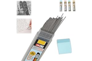 OuXing 100PCS/Box 0.7mm Graphite Lead for Automatic/Mechanical Pencils, 2B Mechanical Pencil Replace Lead