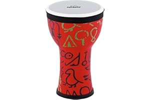 Nino Percussion Elements Mini Djembe - Kleines Musikinstrument für Kinder ab 3 Jahren - Durchmesser 6 Zoll - Kunststoff, Mehrfarbig (NINO-EMDJ-PS)