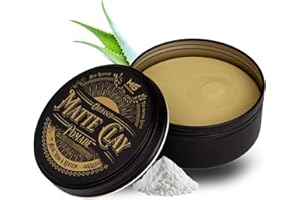 MG POMADEN MG Oilbased Matte Clay Pomade, ölbasierte Haarpomade mit Koffein und Aloe-Vera, Herren, matter Look, mattlook, kein Glanz, pflegend, natürliche Wachs-Formulierung, Wax, Männer, Haar- Bart Styling