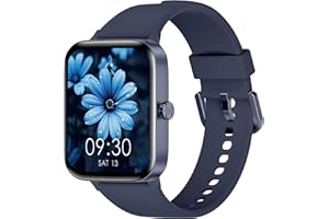 KIUVKAS Smartwatch Uomo Donna, 1.95" Full Touch Screen Smartwatch con Effettua/Risposta Chiamate, Fitness Tracker con Pressione Sanguigna e Monitor Sonno, 140+ Sport Step Counter per Android iOS