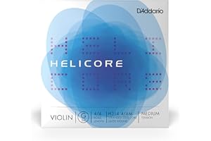 D'Addario H314 4/4M Helicore 4/4 Scale Medium Tension Single G String for Violin