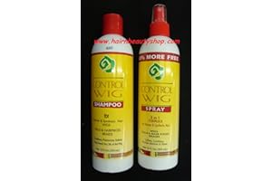 KINDPACK Control Wig Spray pour perruque + Shampooing pour perruque Cheveux humains et synthétiques