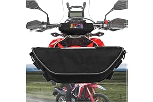 QIBOZNG Motorrad Lenkertasche Für HO&NDA CRF300L CRF 300L CRF 300 L Motorrad wasserdichte Und Staubdichte Lenker Lagerung Tasche Navigation Tasche(Black NO Logo)