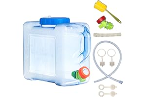 Sparkstarses 5-22L bidon Eau avec Robinet, jerrican Alimentaire de Camping, réservoir d'eau en Plastique pour Cuisine, Camping-Car, Van, Camion, Camping, école, hôpital, extérieur