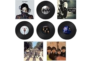 LOUENTH Decorazione per Dischi in Vinile, 4 Pezzi Decorazioni per Feste in Vinile, 4 Pezzi Manifesto Musicale, Decorazioni per Pareti in Vinile, per La Decorazione di Bar.the Beatles(Colore Casuale)