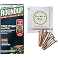Roundup Super Concentrate Tree Stump Killer Tough Weed Rootkiller 250ml | 20 Pieces Copper Clout Roofing Nails 50mm | Tips Sheet | Bundle for Killing Tree Weed Root Stump Removal