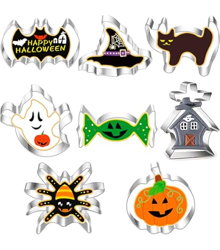 10 Stück Halloween Ausstechformen - Geister Keksausstecher Für Grusel-Plätzchen