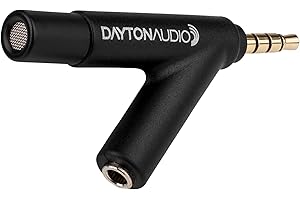 DAYTON AUDIO DAYTONAUDIO iMM-6 Microphone de Mesure calibré pour iPhone, iPad, Tablette et Android