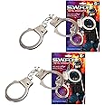 Kids Metal Hand Cuffs, Fancy Dress Police Accessory, SWAT Handcuffs for Pretend Fun Play, Fits Adults and Children