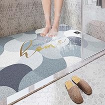 Tappetino Doccia Antiscivolo In PVC 60x40cm - Morbido, Antimuffa, Asciugatura Rapida Per Bagno Sicuro - Foto 6