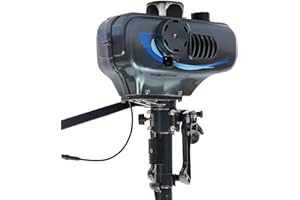 FUTCHOY 2-Stroke 3.5HP Outboard Motor Engine CDI Ignition System Water Cooling Inflatable Outboard Motor Fishing Boat Engine, short Shaft 40cm