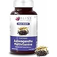 Bliss Welness Pure Ashwagandha 1000mg + Multivitamins | Strength Vitality Stress Relief | General Wellness Rejuvenates Mind & Body Anti Anxiety Health Supplement - 60 Vegetarian Tablets