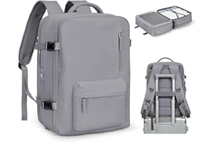 SZLX Mochila Viaje Cabina Avion 40x20x25 Mujer Ryanair Maleta Mochila 45x36x20cm Easyjet Equipaje de Mano tamaño Mochila Expandible Hombre Travel Backpack Mochila para Portatil Impermeable con USB