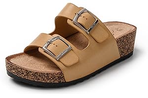 JOMIX Sandales Femme Mules Femmes Compensé Chaussons d'été Tongs Femme Claquette à Talon Confortables pour Maison Piscine Plage