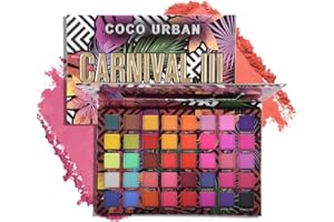 Katiluxiya Palette professionnelle d'ombres à paupières de 40 couleurs, maquillage coloré mat Ombres à paupières mixtes imperméables Palette de fards à paupières Matte Shimmer Eye Shadow (02)