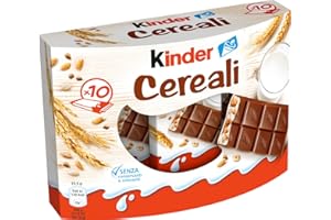 KINDER Country - 10 barras de chocolate y cereales 10 x 23,5 g, paquete de 235 g.