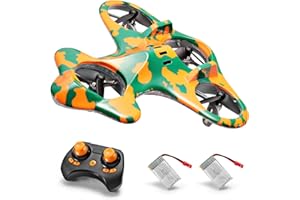 SainSmart Jr. Mini Drones Niños, Drone Quadcopter con Control Remoto, Un Botón de Despegue y Aterrizaje, 3 Velocidades y 3D Flips, 2 Baterías, Regalo para Niños y Principiantes, Verde