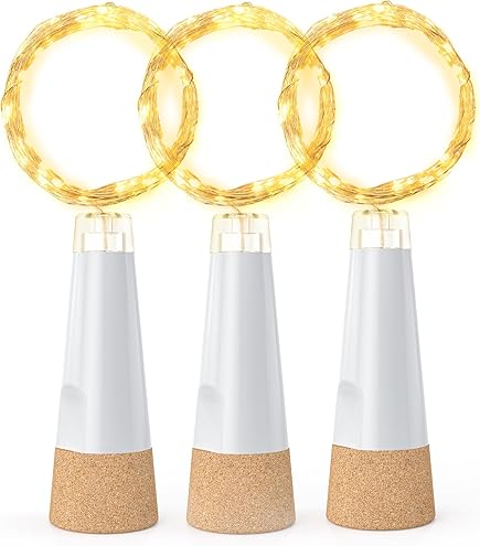 Flaschen Lichterkette 10er Set - 2m LED Beleuchtung Für Weinflaschen