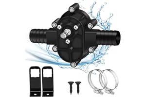 AYIXIWARZ Pompa d'acqua Pompa per Trapano a Mano Pompa Aspira Acqua Trapano Elettrico Portatil Pompa Travaso Liquidi Mini Pompa per Acqua Domestica Con Due Connettori Pompa Centrifuga Olio Fluidi Diesel