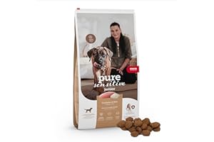 MERA pure sensitive Junior z indykiem i ryżem (4 kg), lekkostrawna karma dla młodych psów dużych ras od 6 miesiąca