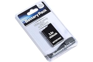 FLSTOR Batterie lithium-ion de rechange pour PSP 2000/PSP 3000, 3600 mAh 3,6 V, compatible avec Sony PSP 2000 PSP 3000 PSP-S110 Console Batterie avec câble de chargeur (pas pour PSP 1000)