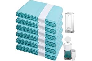 LEIKURVO 6 Stück Windeleimer Nachfüllfolie Kompatibel mit Korbell: 16L Nachfüllbeutel Nachfüllfolie Windeleimer Müllbeutel Windeltasche geruchsdicht, Blau