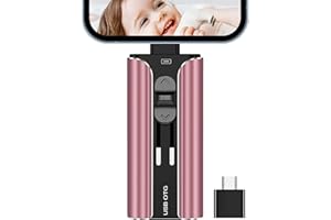 TRYVAT USB Stick for Phone 256GB, 4 in 1 Flash Drive with iOS/USB 3.0/Type-C/Micro USB Port, High Speed Photo Memory Sticks External Storage, Thumb Drives for Android/Pad/Computer/PC (Pink)