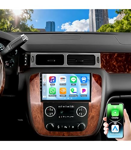 Android 12.0 2007-2012 General GMC Yukon Chevy Chevrolet Tahoe Buick Enclave Hummer H2 7 Inch HD Touchscreen Car Radio Head Unit GPS Navigation Music Bluetooth WIFI Support 1080P Video Backup Camera DAB Android 12.0 2007-2012 General GMC Yukon Chevy Chevrolet Tahoe Buick Enclave Hummer H2 7 Inch HD Touchscreen Car Radio Head Unit GPS Navigation Music Bluetooth WIFI Support 1080P Video Backup Camera DAB