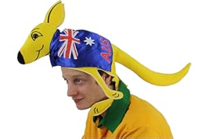 I LOVE FANCY DRESS Australian Kangaroo Hat with Cape - Aussie Novelty Hat - Australia Day