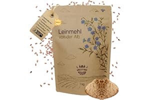 ‎SÖLLS HOF Goldleinsamenmehl 1kg aus Deutschland - pflanzlich, glutenfrei, ballaststoffreich - ideal für Low Carb Brot, Keto & vegane Ernährung - Sölls Hof